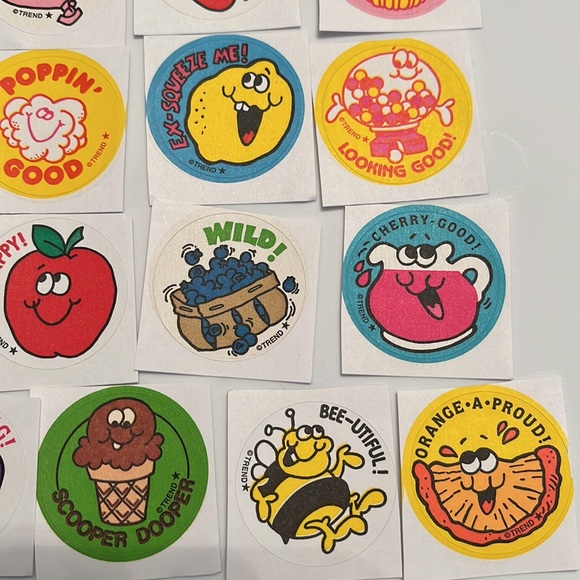 New Trend Retro Scratch & Sniff stickers.  80’s smelly stickers. Vintage style. - Picture 3 of 5